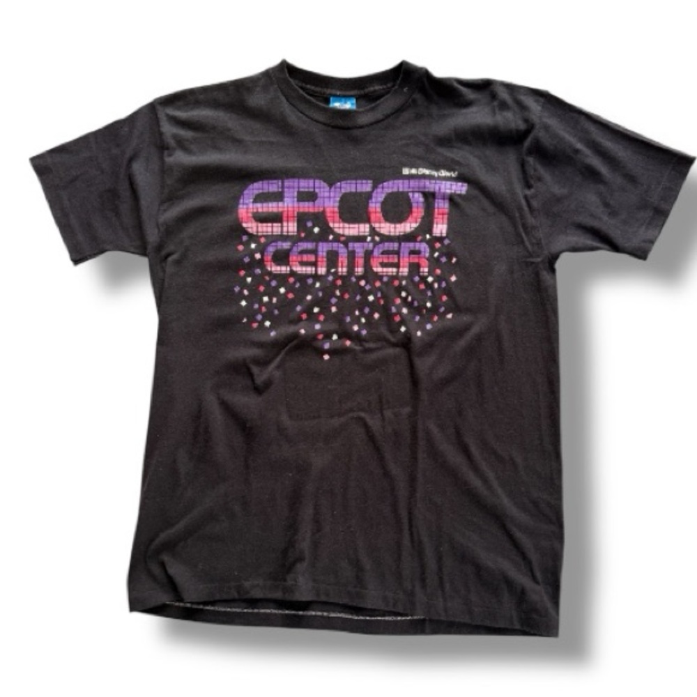 Walt Disney World Vintage 80s Epcot Center T Shirt Top Single Stitch Size Large